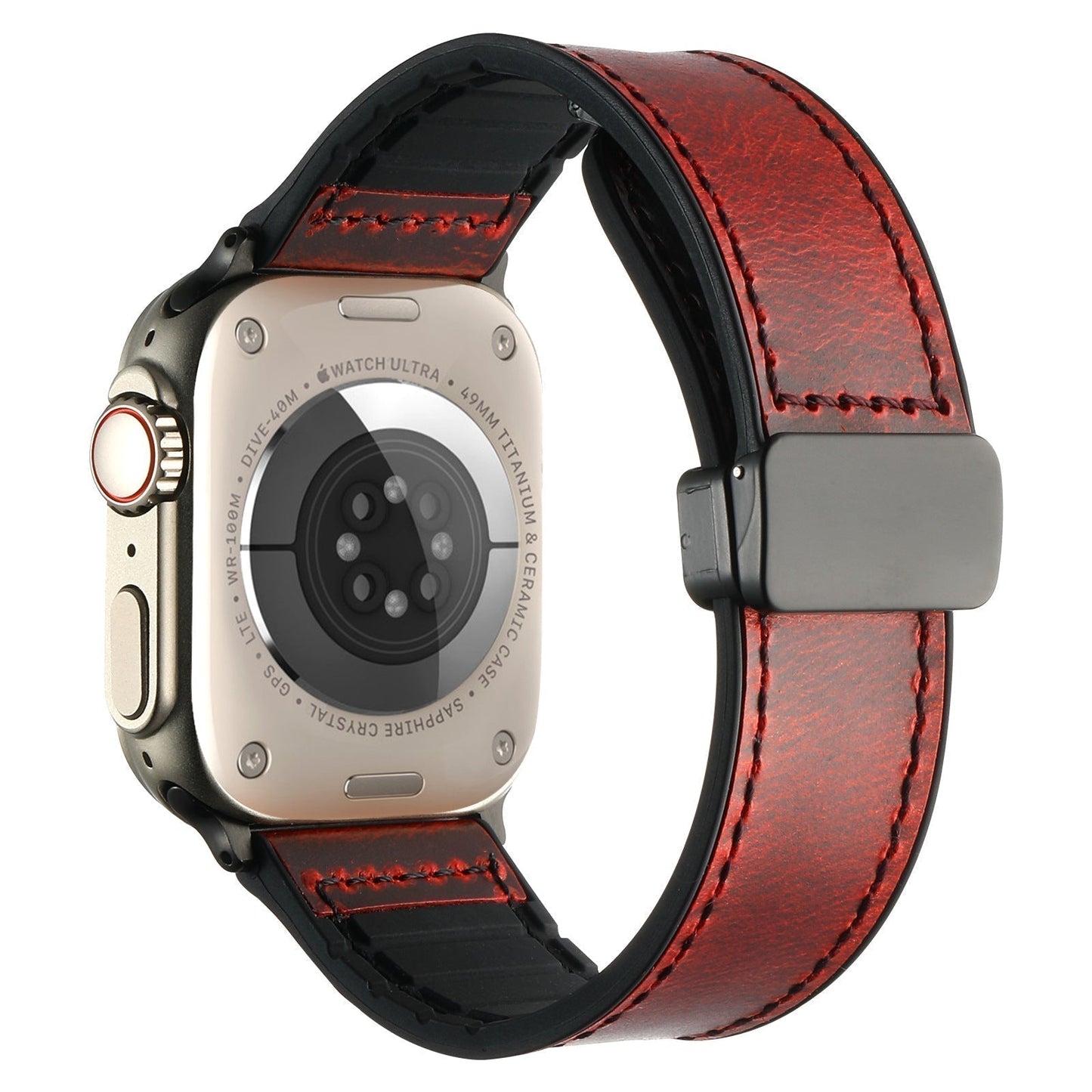 Flexible Leather Smart Watch Band