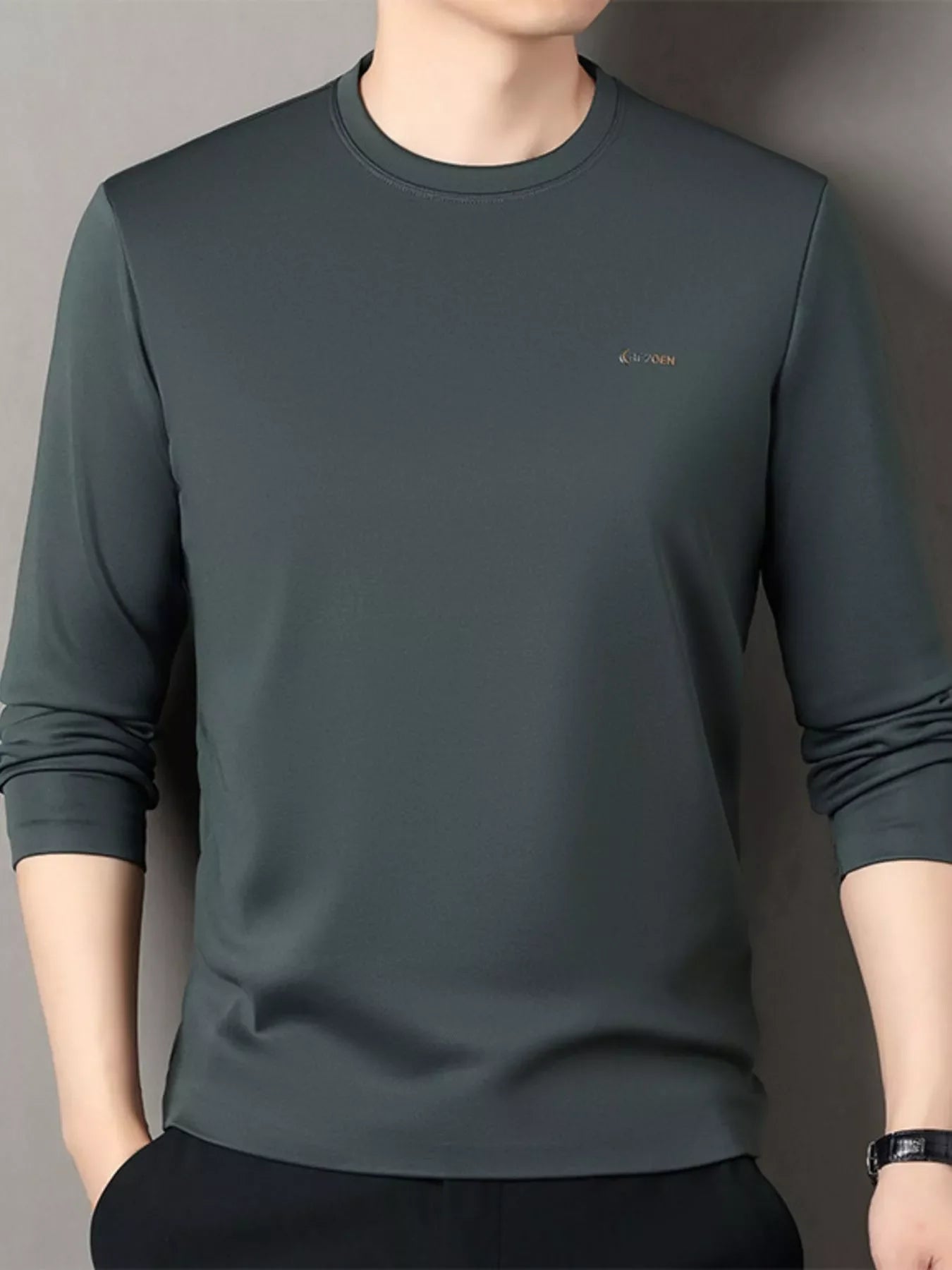 Relaxed Fit Mens Long Sleeve Tee Shirt