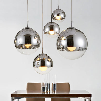 Sparkling Glass Drop Light Clear Silver Shade