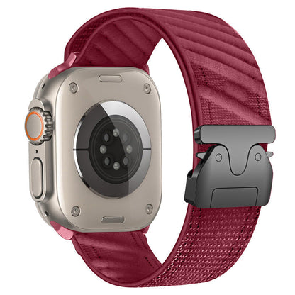 Durable Nylon Strap With Metal Buckle For Apple Watch
