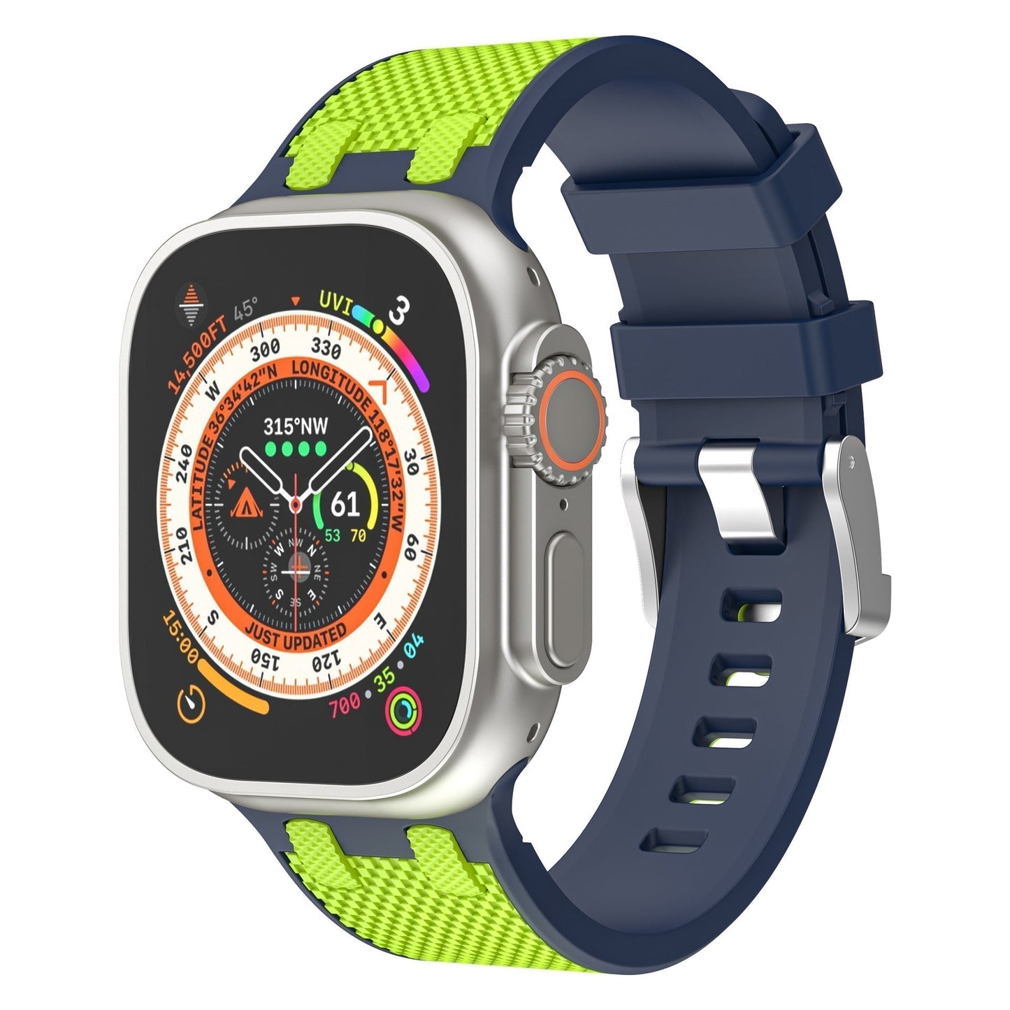Colorful Dual Tone Apple Watch Silicone Strap