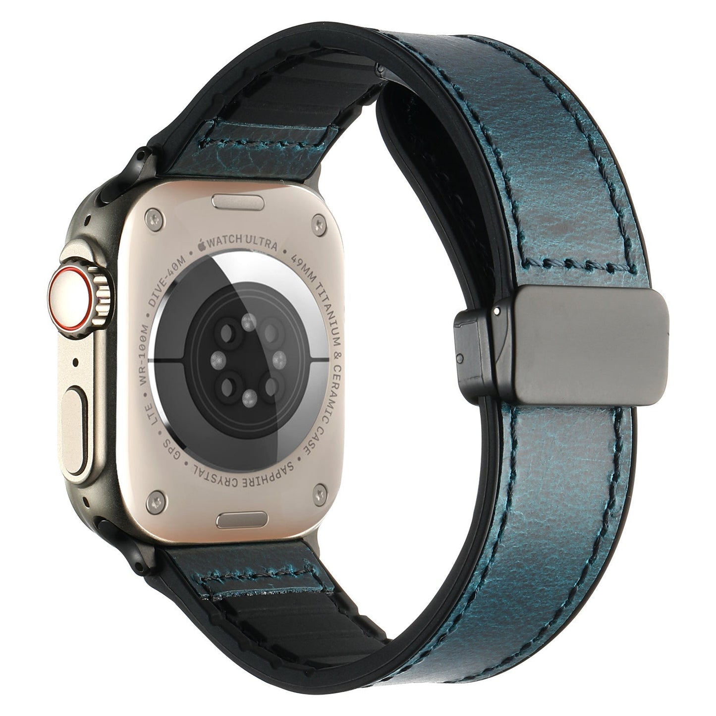 Flexible Leather Magnetic Watch Strap