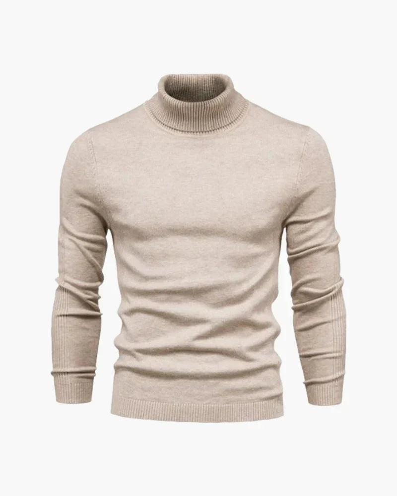 Men's Cozy Turtleneck Jumper - Warm Slim Fit Sweater - VogeLuxe