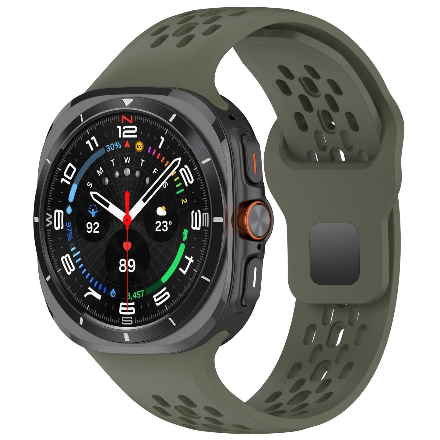 Comfortable Elastic Silicone Band For 47mm Galaxy Watch 7 Ultra