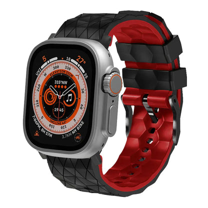 Sporty Two-Tone Football Strap For Apple Watch