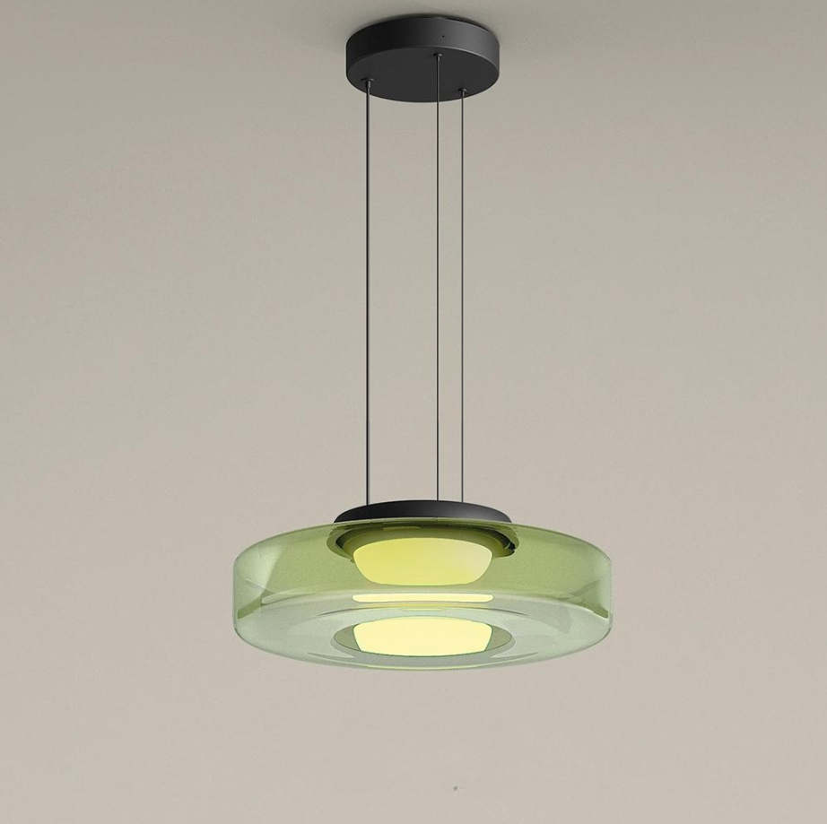 Modern Glass Drop Ceiling Light Fixture
