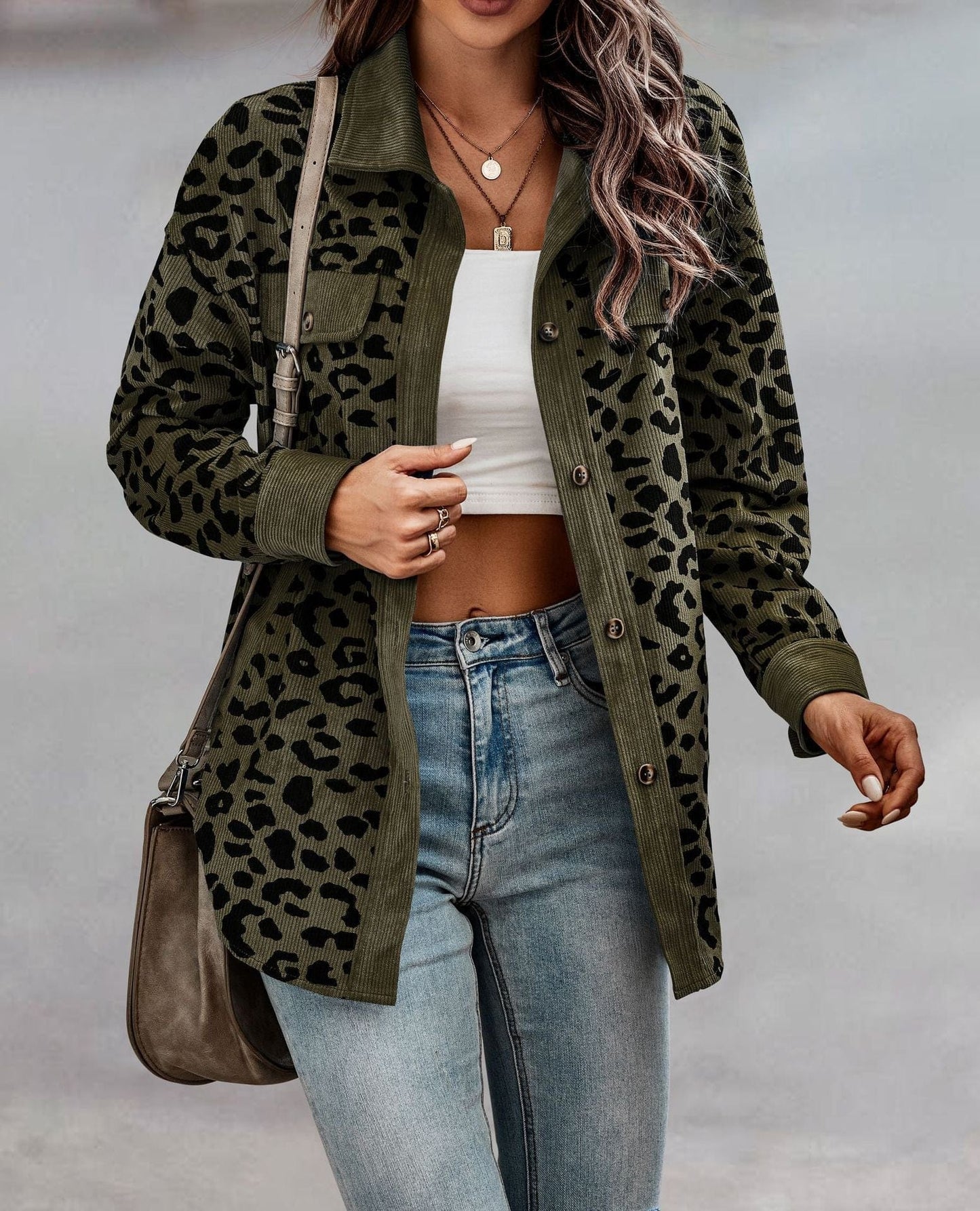 Stylish Leopard Coat - Soft Luxury Fabric - Perfect for Spring