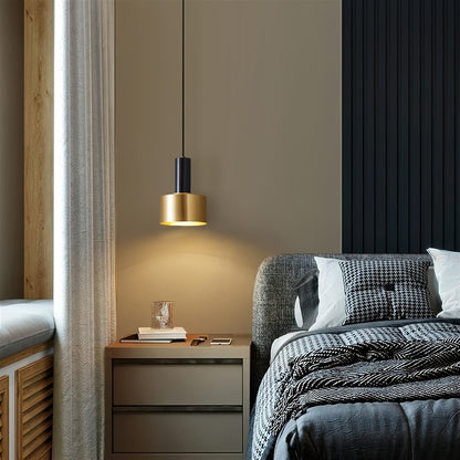 Stylish Gold Pendant Ceiling Light | Adjustable E27 Lamp - VogeLuxe