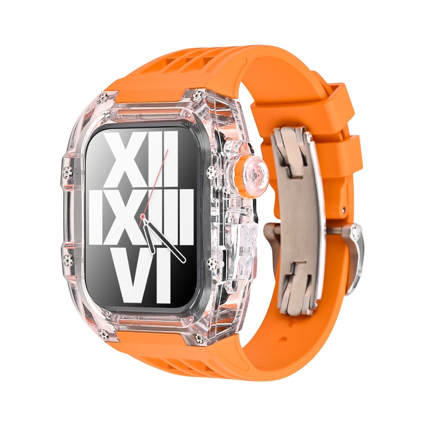 Clear Apple Watch Case with Soft Rubber Strap Kit - VogeLuxe