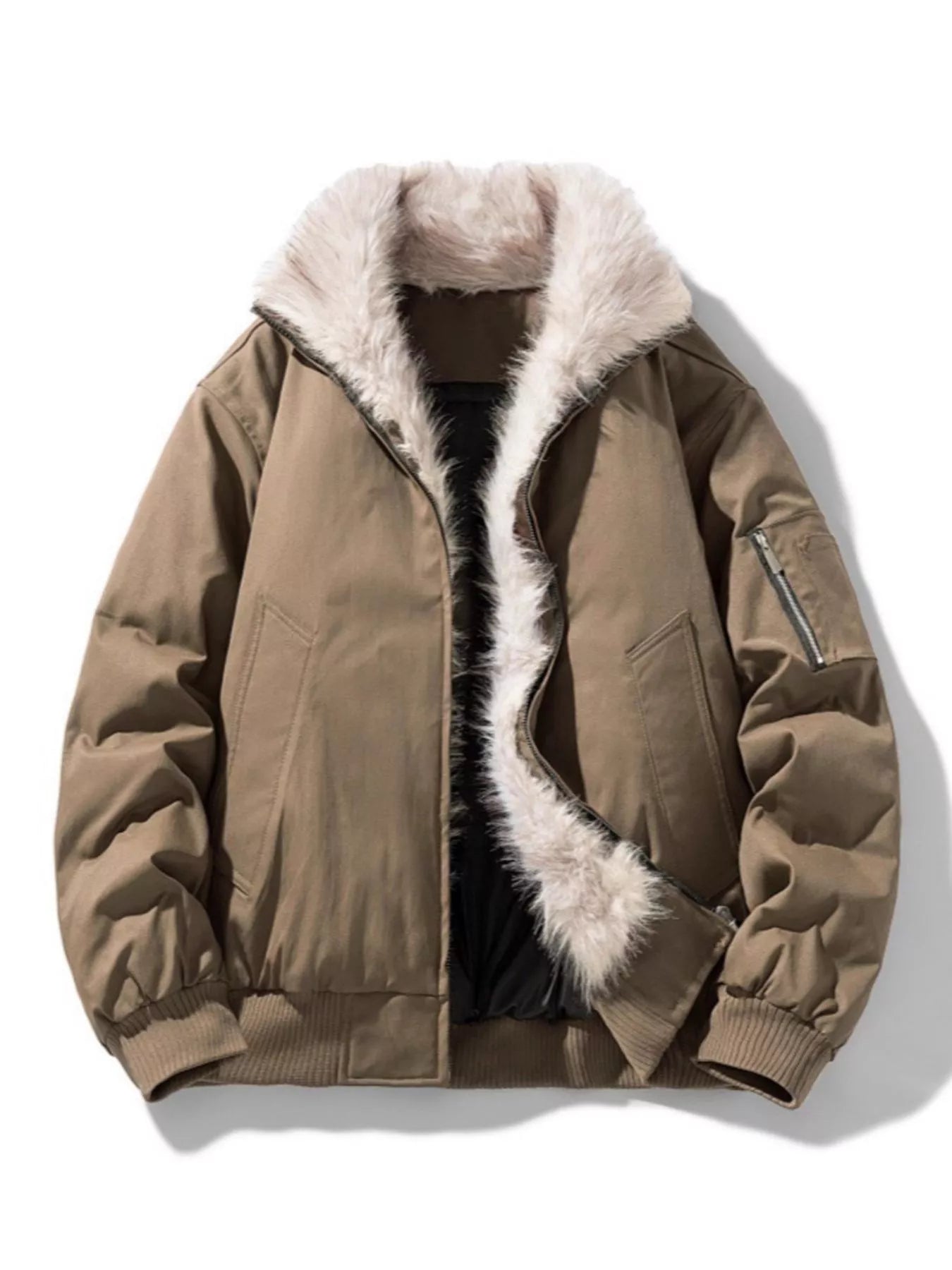 Large Size Mens Zip Up Jacket