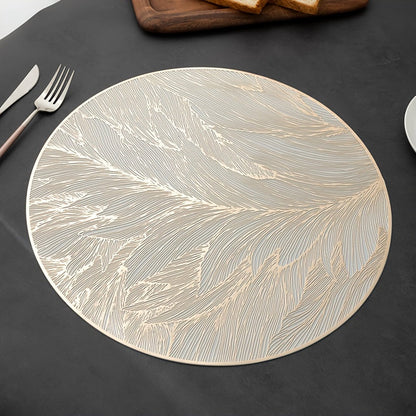 Luxury Golden Coasters Table Mats Set of 6 - VogeLuxe