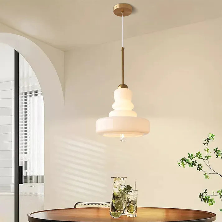 Sleek Round Glass Pendant Lamp