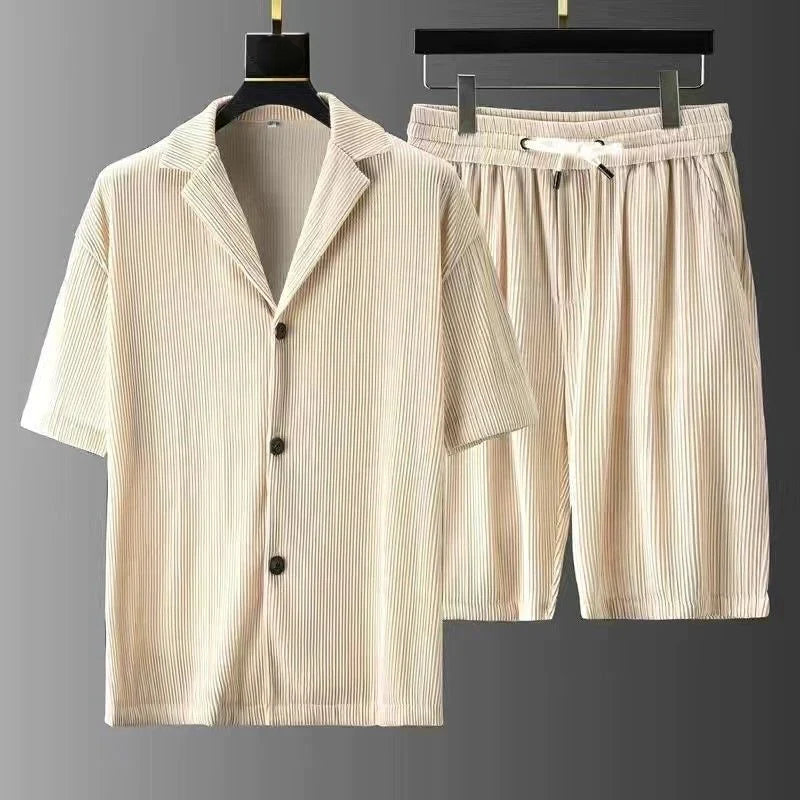 Comfortable 2-Piece Shirt and Shorts Set for Men