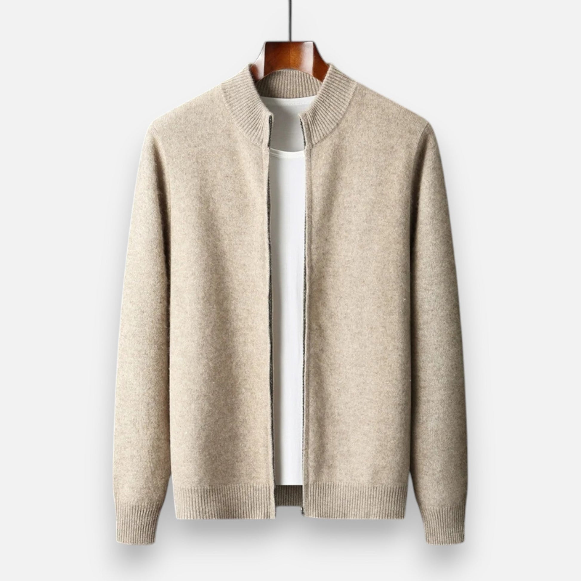 Warm Men's Merino Wool Crew Sweater - VogeLuxe