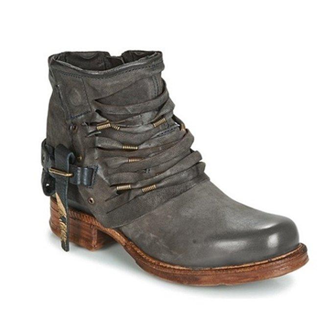 Stylish Women's Zip Ankle Boots with Heel