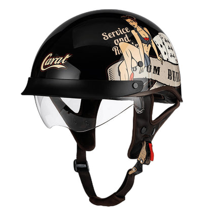 Lightweight Urban Half Face Helmet With Easy Release