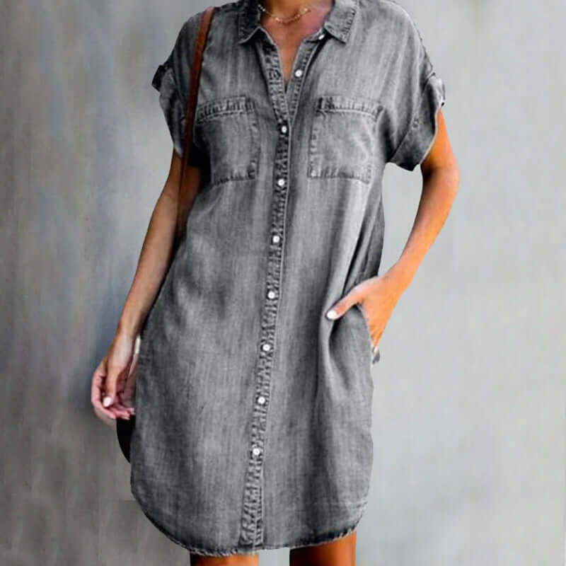 Flattering Fit Dress with Belly Control