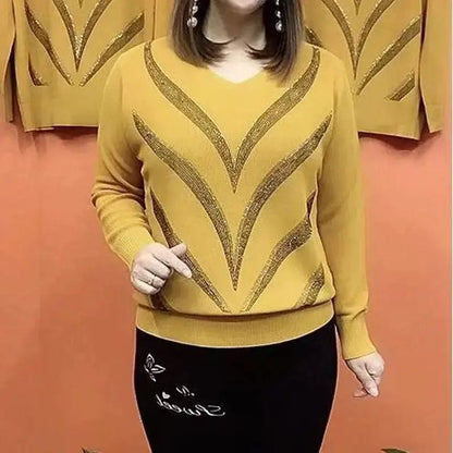 Classic V-Neck Winter Sweater - VogeLuxe
