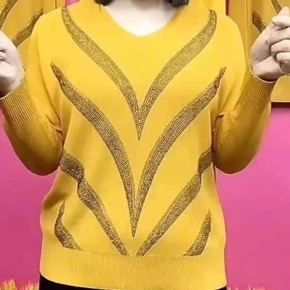 Classic V-Neck Winter Sweater