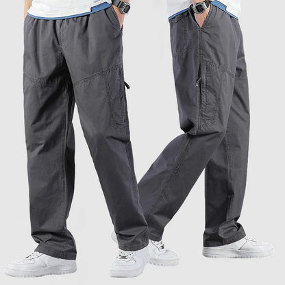 Versatile Men's Cargo Pants with Multiple Pockets