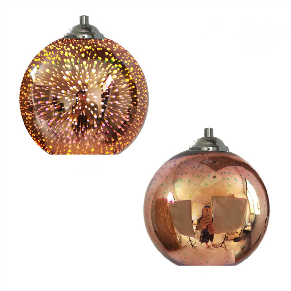Vibrant 3D Glass Pendant Lamp - Stylish Hanging Light