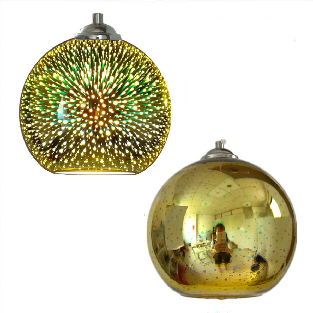 Vibrant 3D Glass Pendant Lamp - Stylish Hanging Light