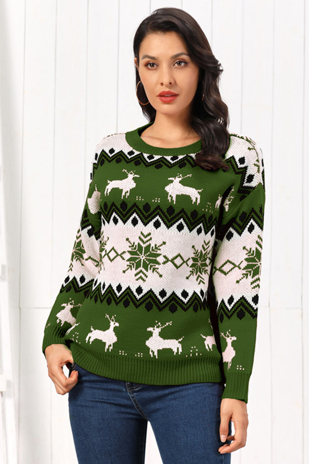 Fun Holiday Crew Neck Xmas Sweater