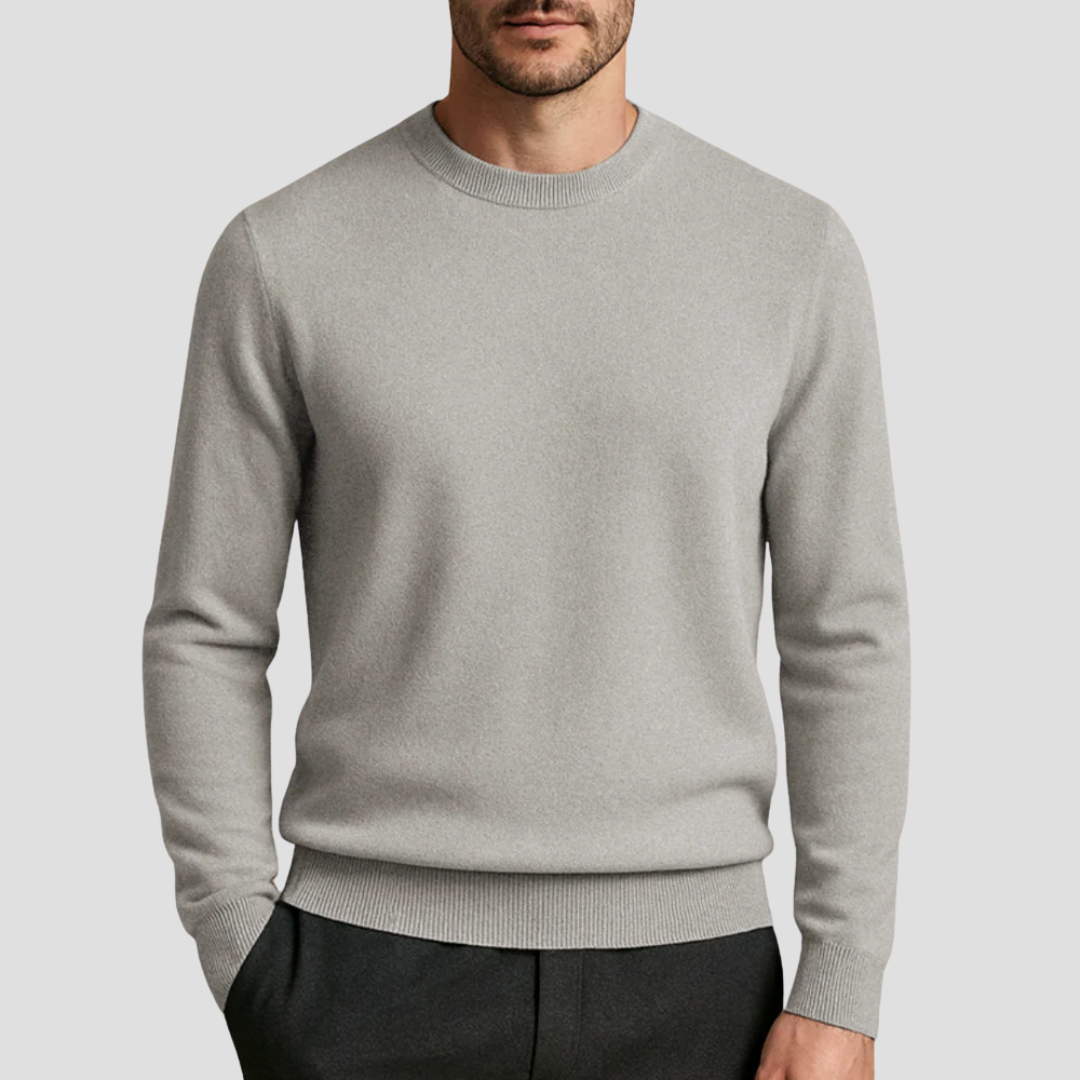 VogeLuxe | Men’s Slim Fit Long Sleeve Crewneck Sweater