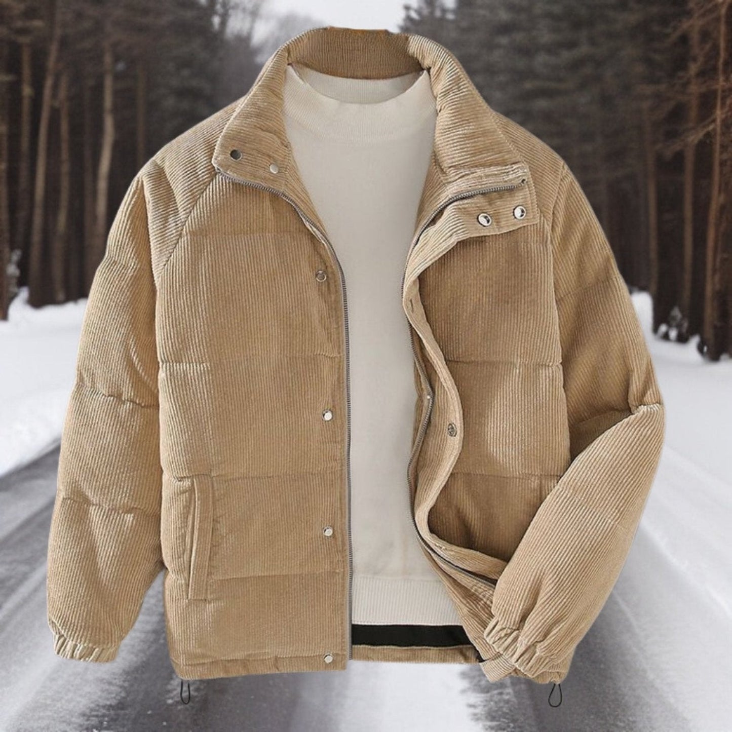 Waterproof Mens Autumn Jacket Slim Fit Coat