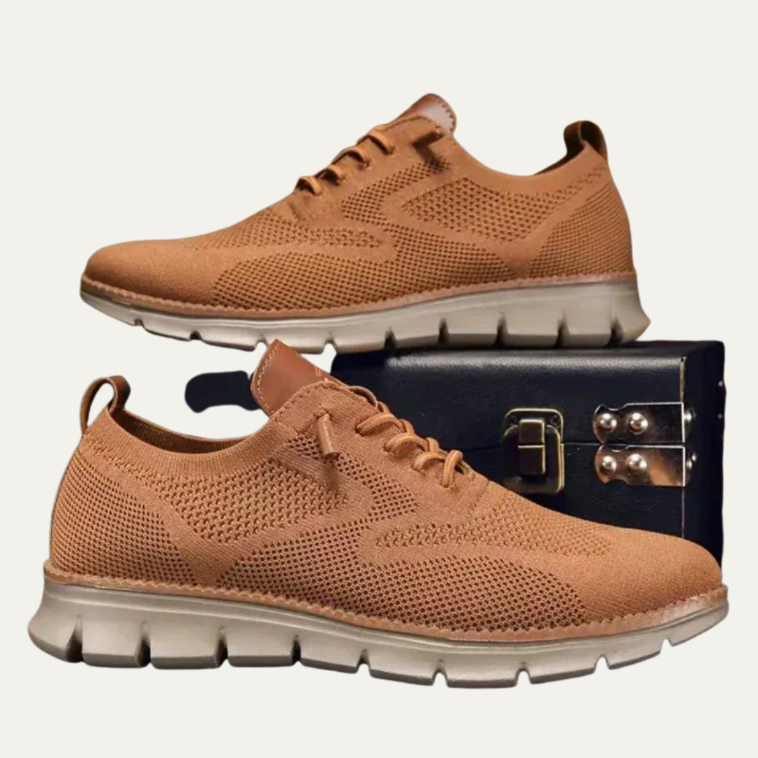 VogeLuxe | Men’s Mixed Media Low Top Platform Sneakers
