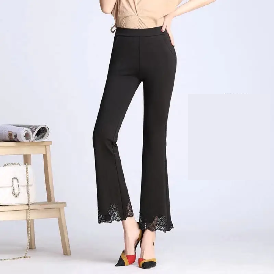 Comfy High Waist Flared Women's Everyday Pants