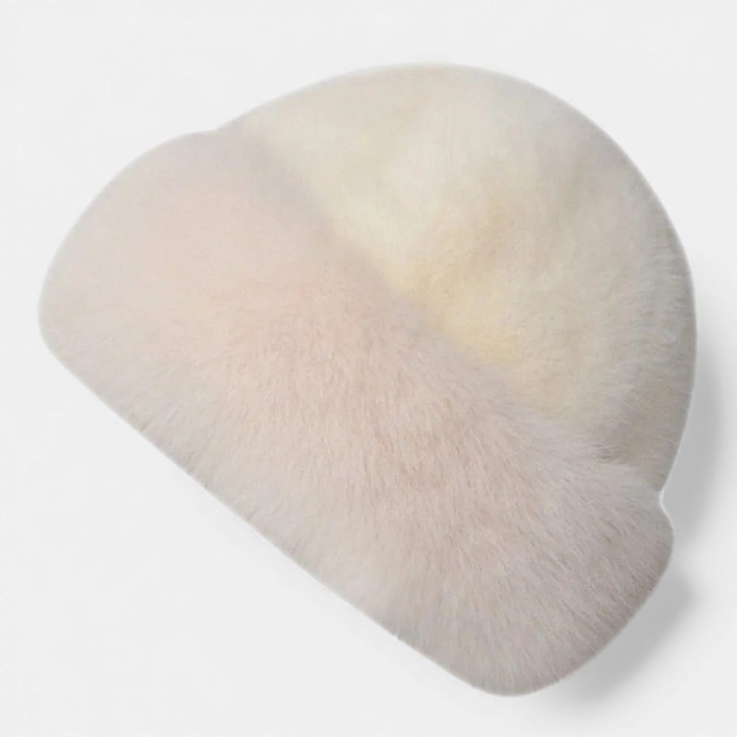 Soft Faux Fur Fisherman Beanie Hat for Women