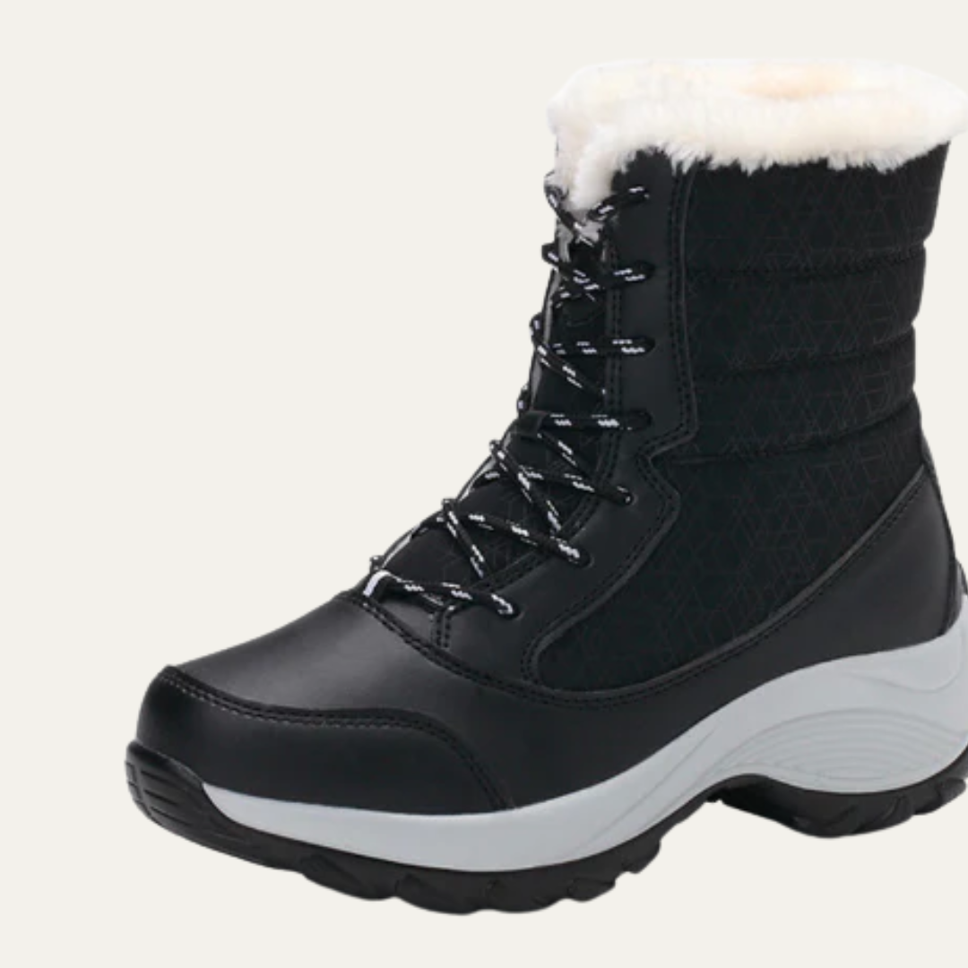 VogeLuxe | Women’s Insulated High Top Winter Boot with Faux Fur Collar