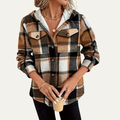 VogeLuxe | Women’s Cozy Plaid Shacket