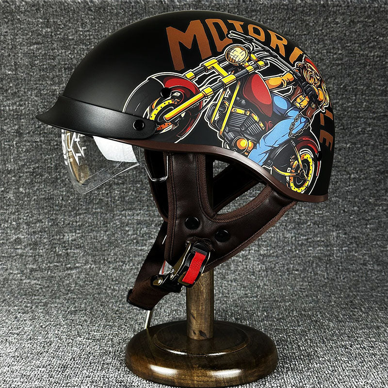 Lightweight Urban Half Face Helmet With Easy Release