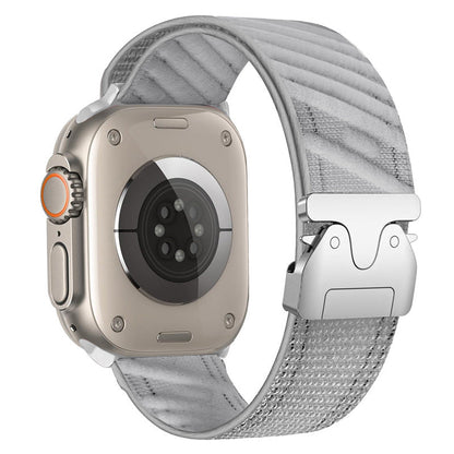 Durable Nylon Strap With Secure Buckle For Apple Watch