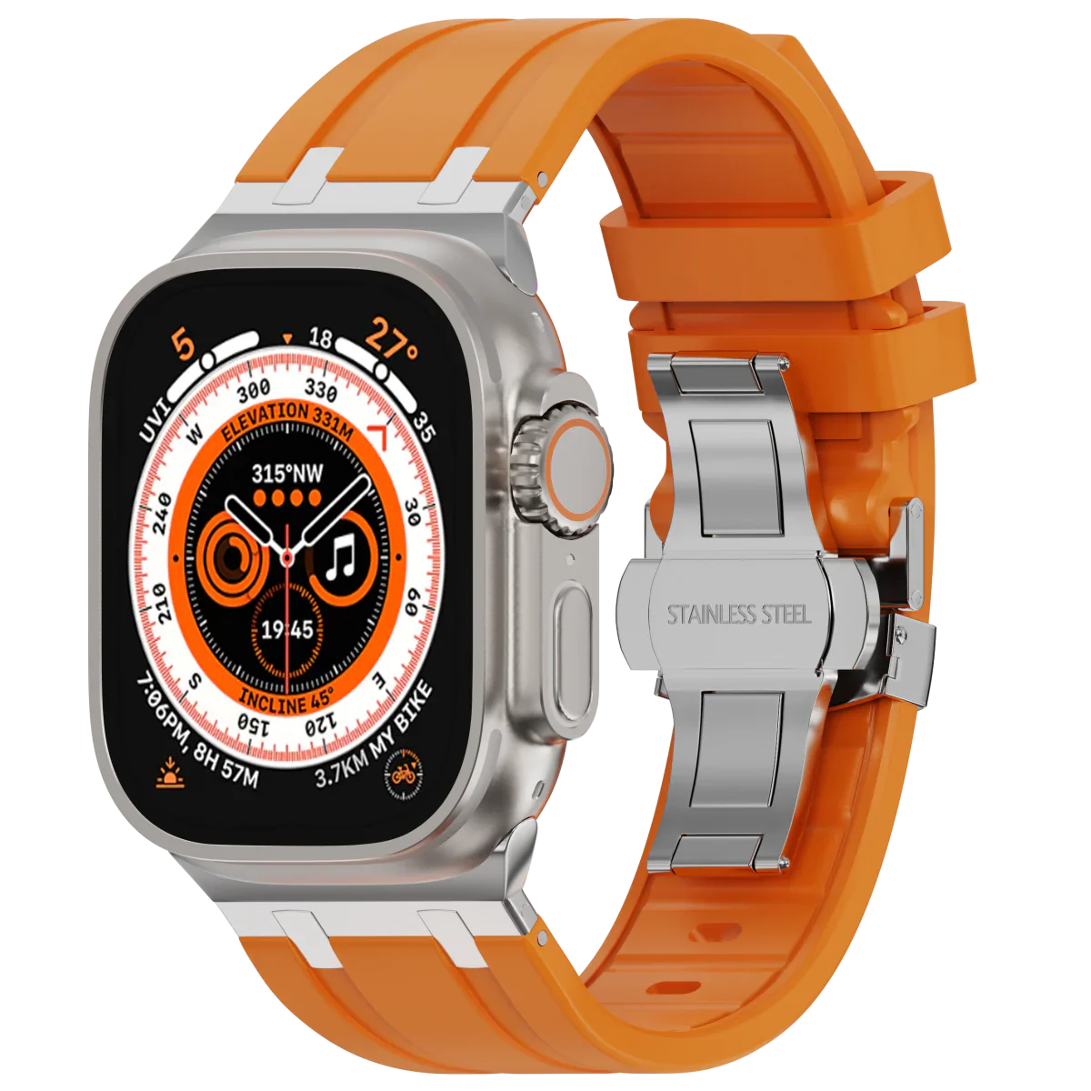 Soft Silicone Apple Watch Band with Cute Buckle