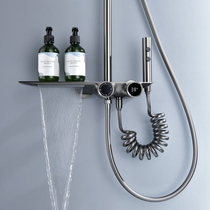 Luxury Wall Mounted Shower Bath Mixer System - VogeLuxe