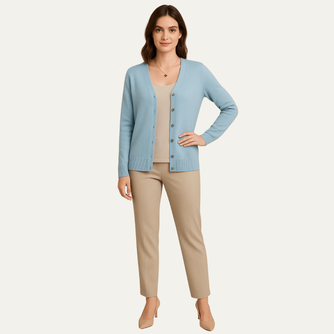 VogeLuxe | Women’s Classic Button-Front Cardigan