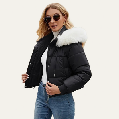 VogeLuxe | Women’s Warm Cropped Puffer Jacket