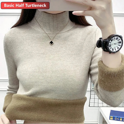 Cozy Women's Fleece Lined Winter Sweater