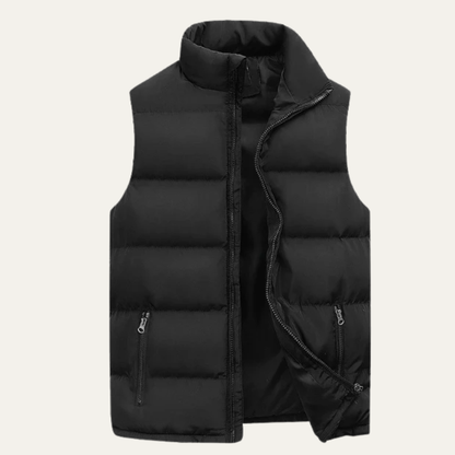 VogeLuxe | Men’s Quilted Full-Zip Puffer Vest