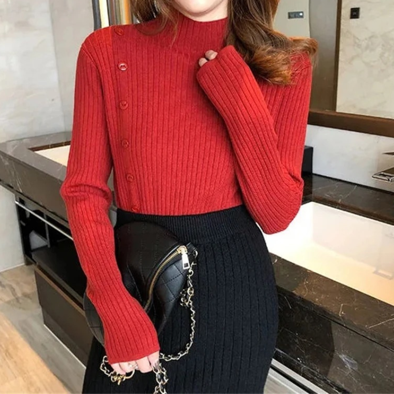 Warm Winter Women's Cable Knit Turtleneck Sweater