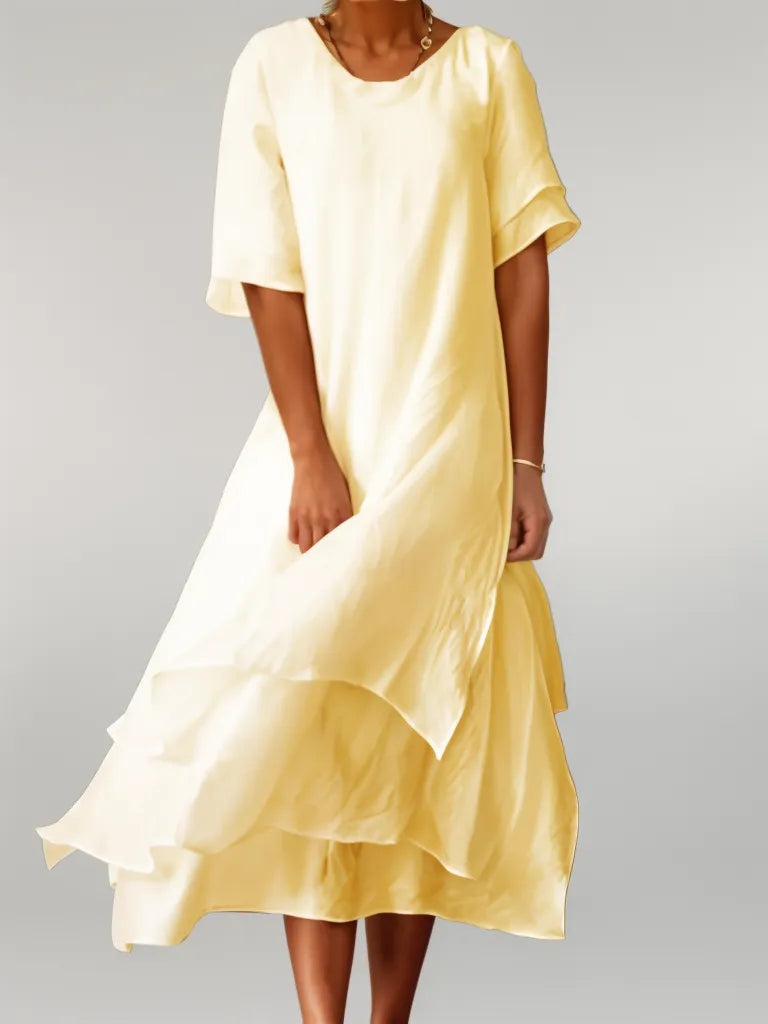 Classic Chic Midi Dress for Women