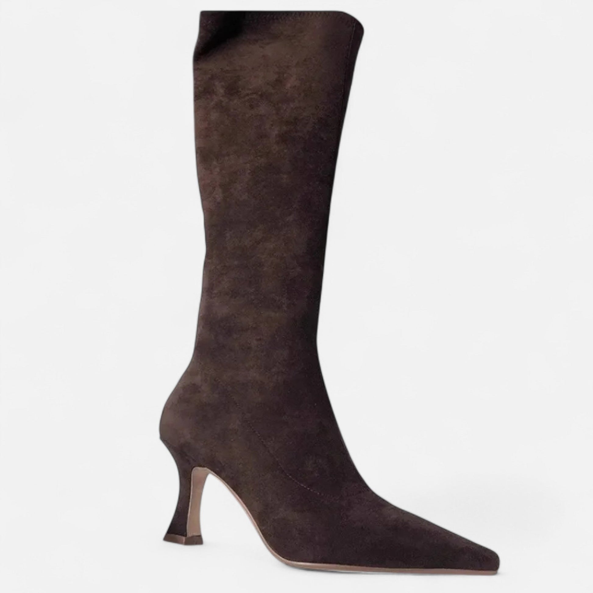 Luxury Suede High Heel Thigh Boots for Women - VogeLuxe