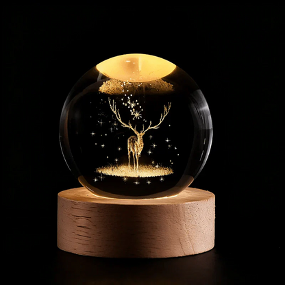 Glowing Orb LED Nightlight Galaxy Pattern