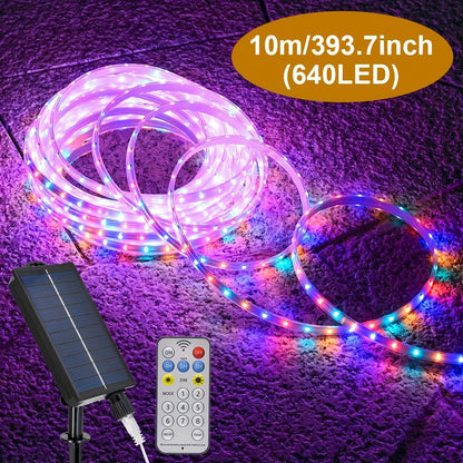 Colorful Solar String Lights | 320/640 LED Fairy Lights with 8 Modes