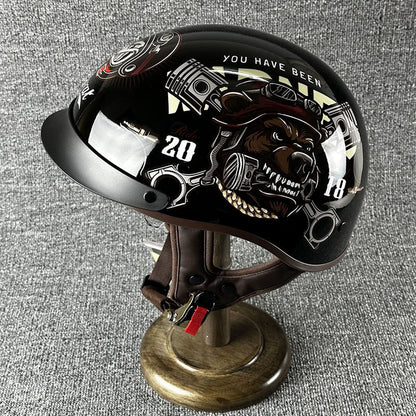 Lightweight Urban Half Face Helmet With Easy Release - VogeLuxe