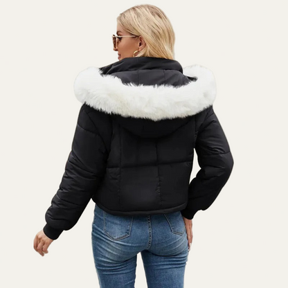 VogeLuxe | Women’s Warm Cropped Puffer Jacket