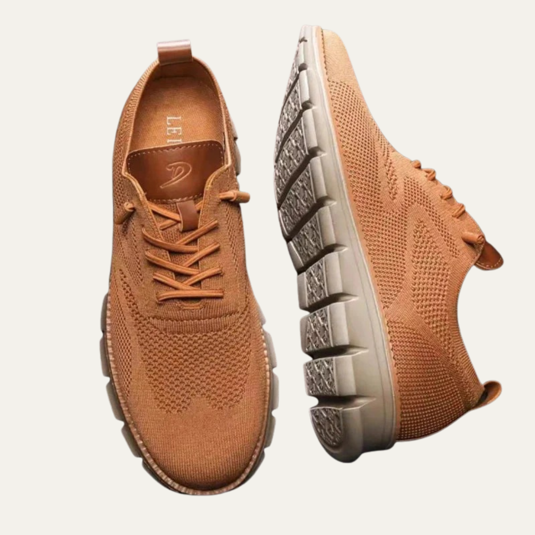 VogeLuxe | Men’s Mixed Media Low Top Platform Sneakers